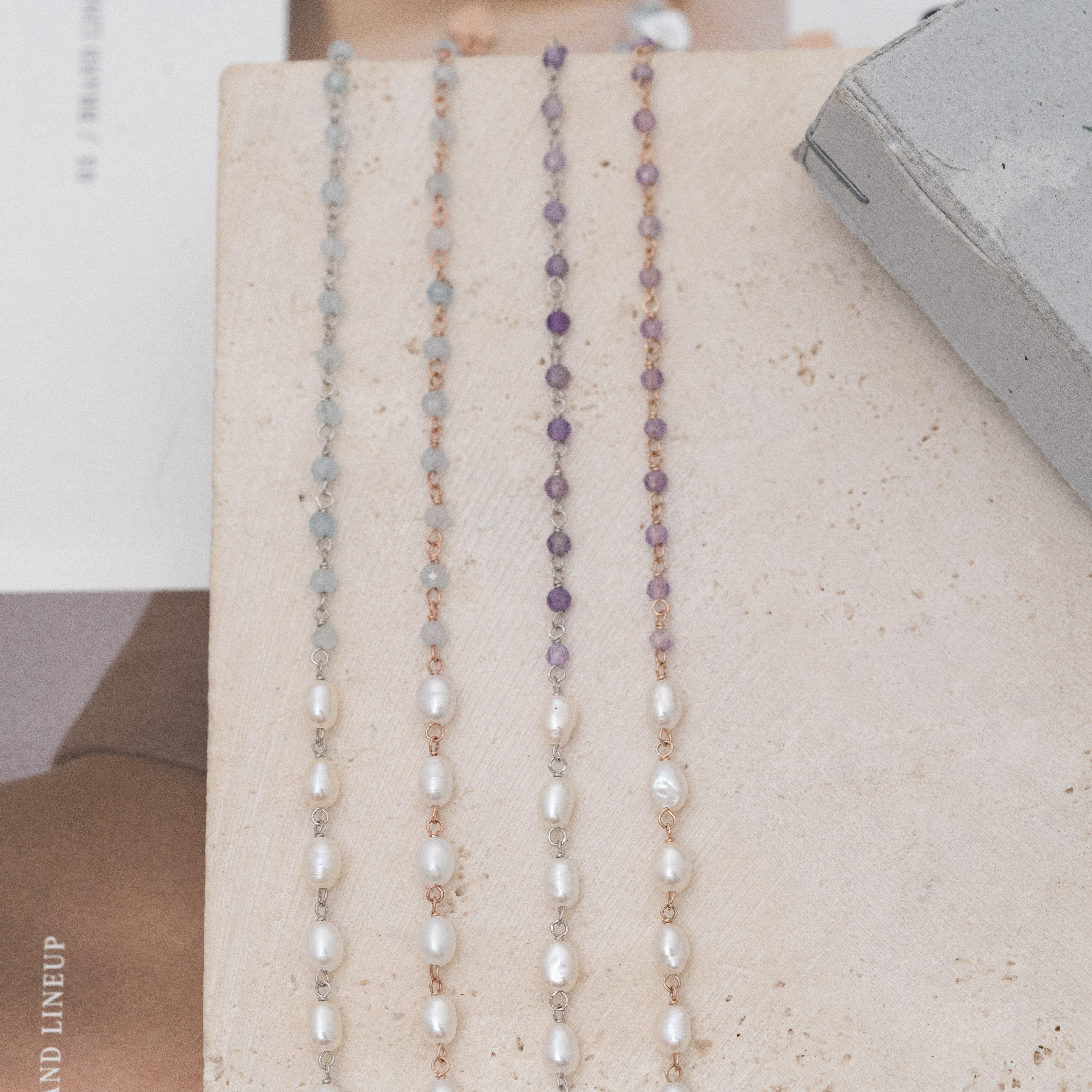 Svb31 天然石 ＋淡水珍珠