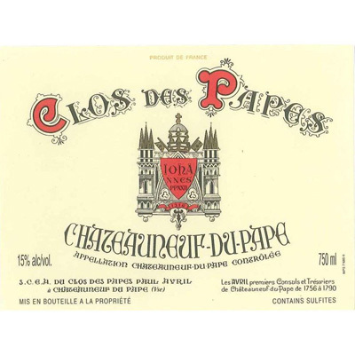 Clos des Papes Chateauneuf du Pape 2005 (WS98)