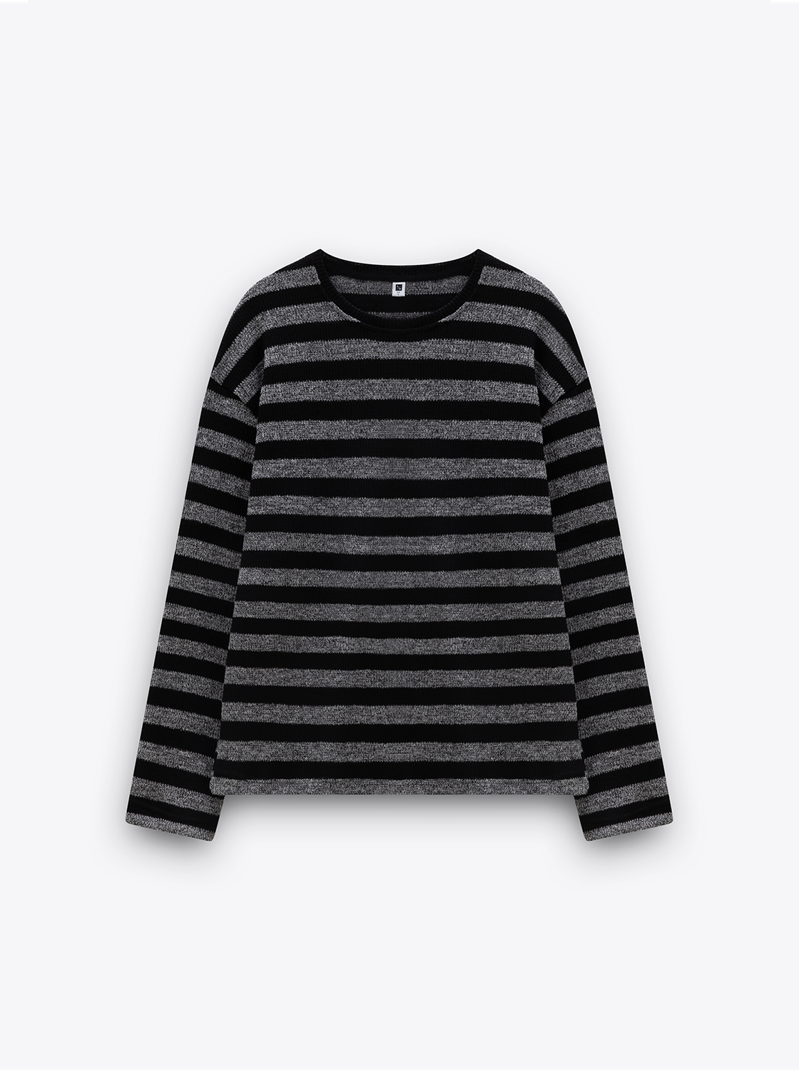 慵懶感條紋針織上衣