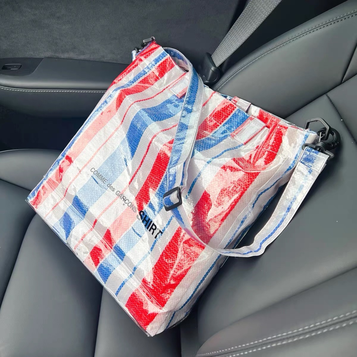 斜跨編織購物包