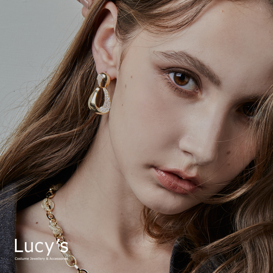 閃耀8字 耳環 (二色) (123781/123782)