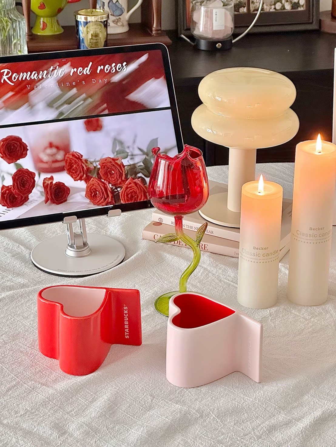 星巴克 情人節 星動系列 愛心造型 陶瓷杯組禮盒 馬克杯