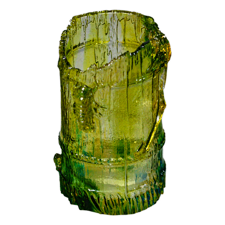 鹿港窯禮品館|竹報平安琉璃筆筒 節節高升平安臨門 多功能開運雅器