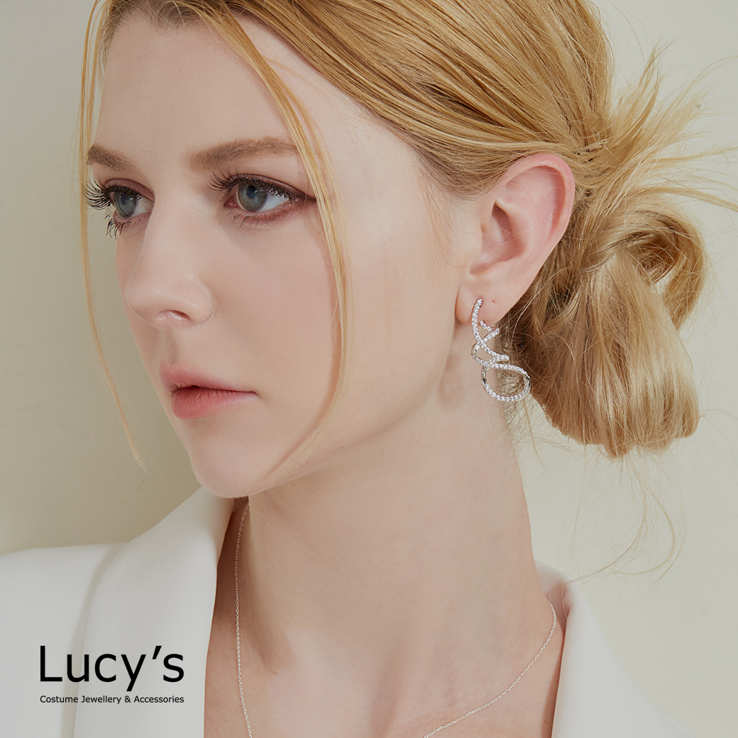 藝術曲線 耳環 (122455)