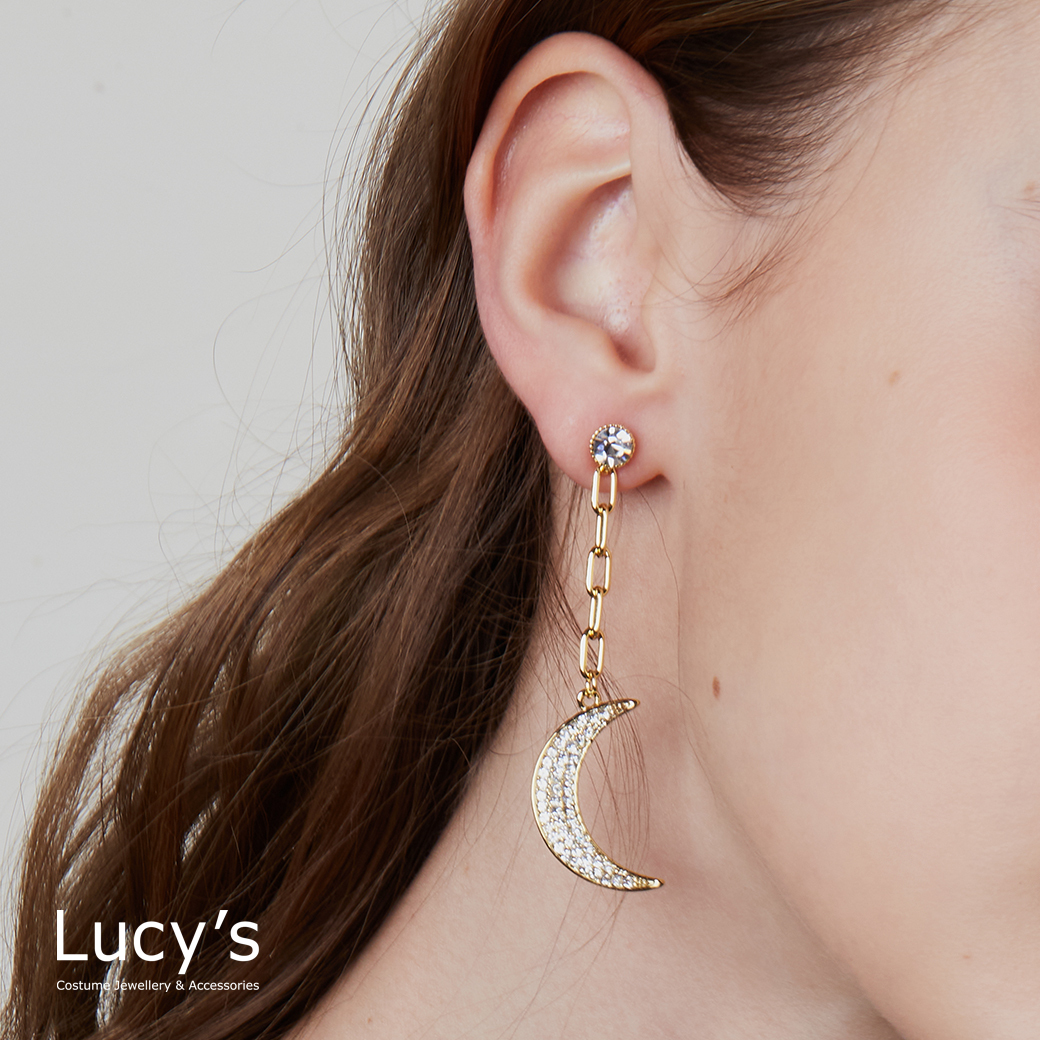 閃爍星月 耳環 (123689)