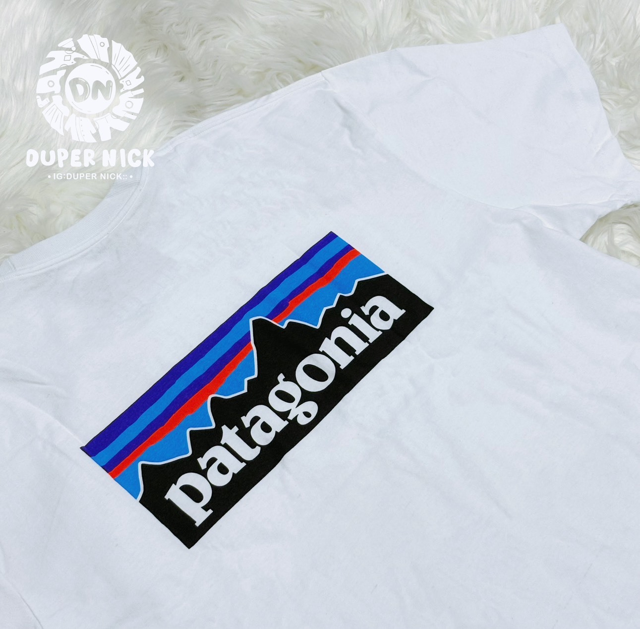 Patagonia P-6 Logo 短袖 白色