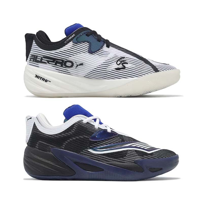 Puma All-Pro Nitro Shammgod 籃球鞋男鞋黑白藍鴛鴦31230801