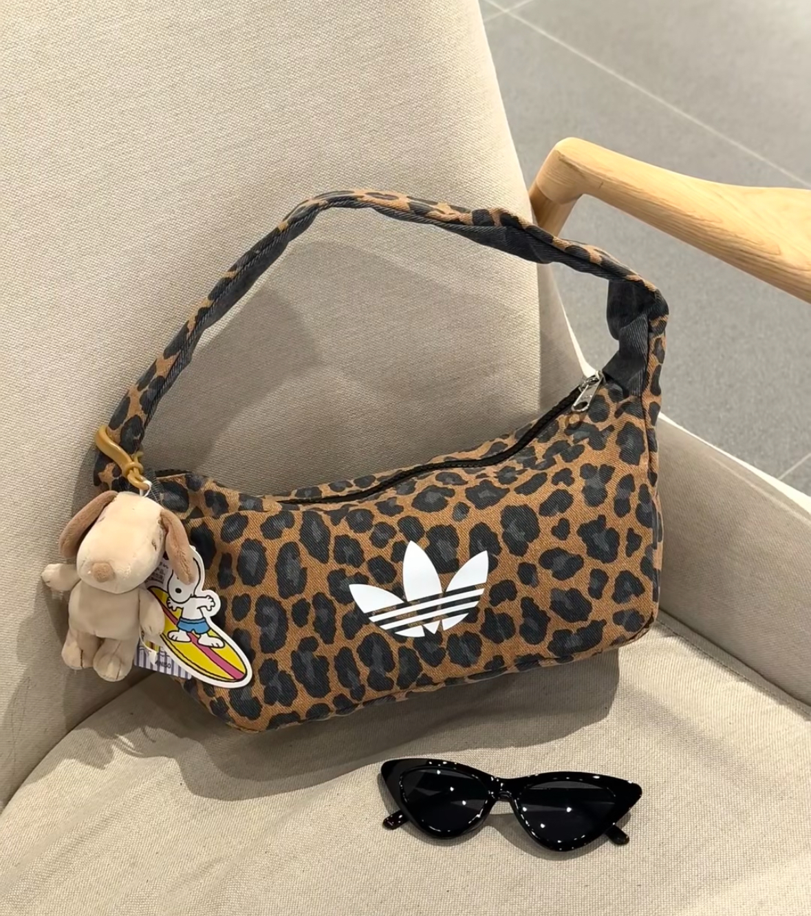 Adidas Originals 三葉草 豹紋腋下包 手提包 JX3198/預購
