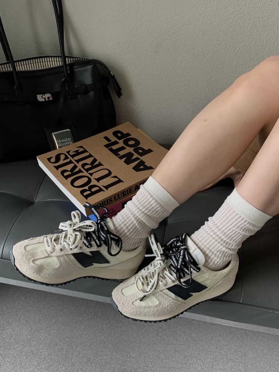 "預購" NEW BALANCE 471 NB 奶油白黑 米白 米灰 張員瑛同款 男女鞋 U471AM