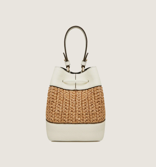 1SA0730-054 STRATHBERRY Lana Osette Raffia Ciervo/Raffia - Vanilla #20242-450-676-950 (B)