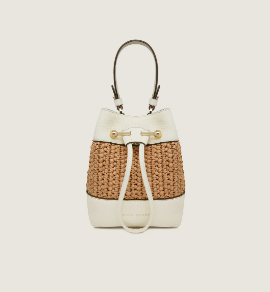1SA0730-054 STRATHBERRY Lana Osette Raffia Ciervo/Raffia - Vanilla #20242-450-676-950 (B)