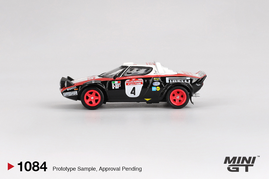 【預訂】Mini GT 1084 Lancia Stratos HF #4 1978 Rally Sanremo Winner