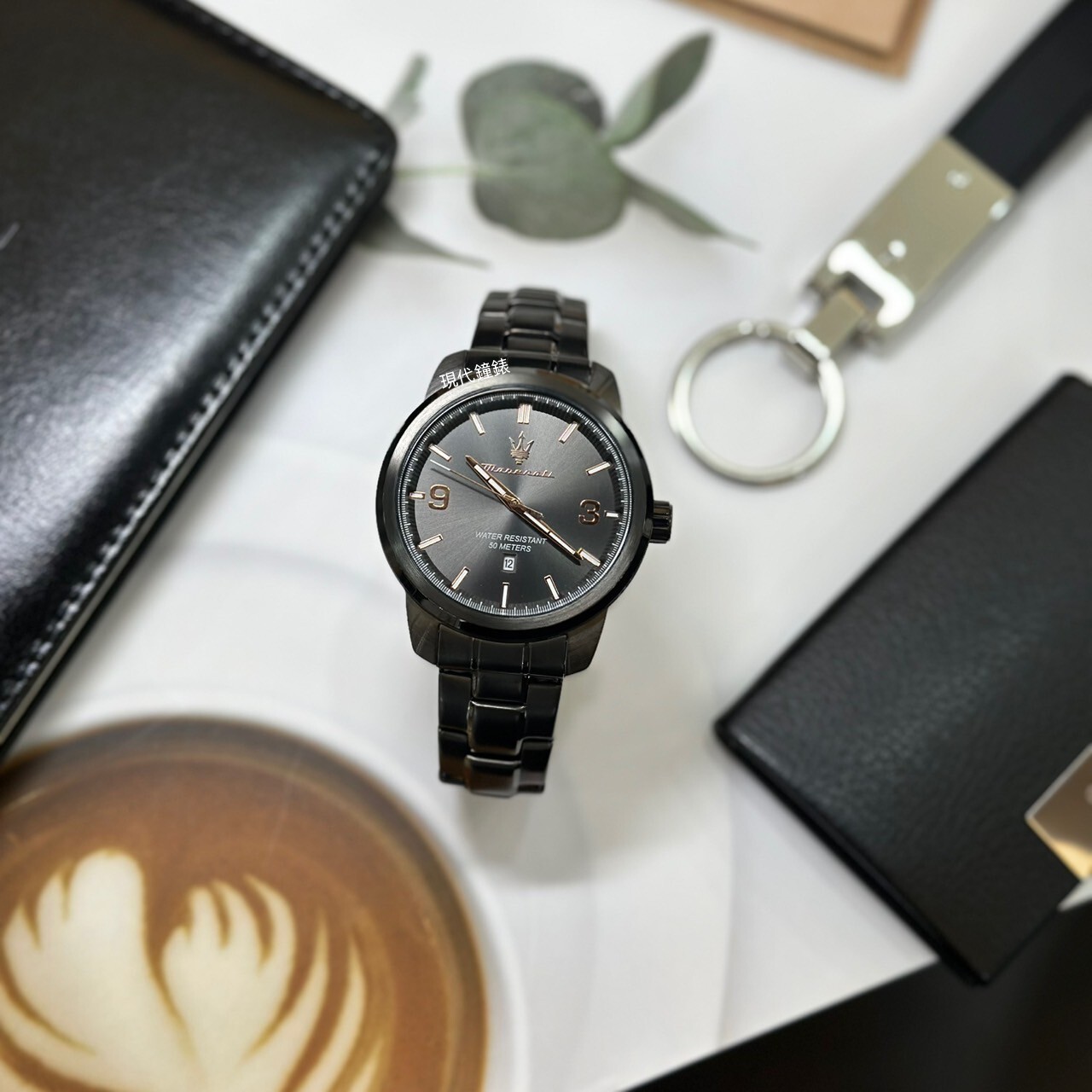 【Maserati 瑪莎拉蒂】SUCCESSO 酷炫耀眼石英腕錶 R8853121008 44mm 現代鐘錶