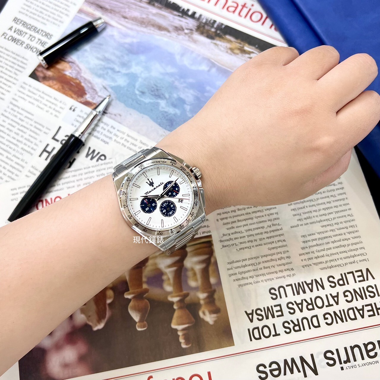 【Maserati 瑪莎拉蒂】Velocita系列 卓越馳速三眼手錶 R8873652007 43mm 現代鐘錶