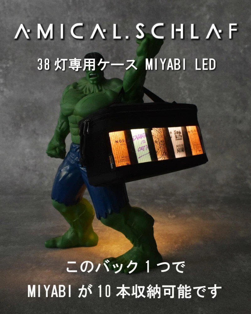 日本 - AMICAL.Schlaf MIYABI 透明38燈收納包｜10入組｜Cordura