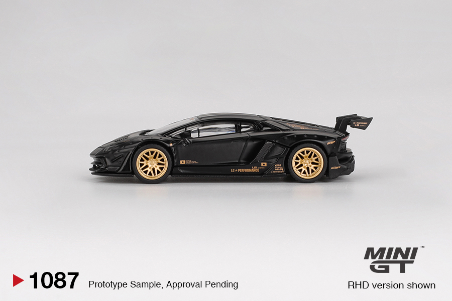 【預訂】Mini GT 1087 LB★WORKS Lamborghini Aventador Limited Edition Matte Black