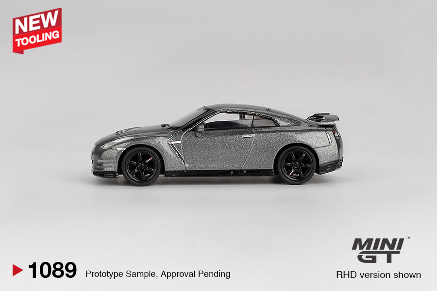 【預訂】Mini GT 1089 NISSAN GT-R 2013 Dark Metal Gray (NISMO R35 CRS Version)