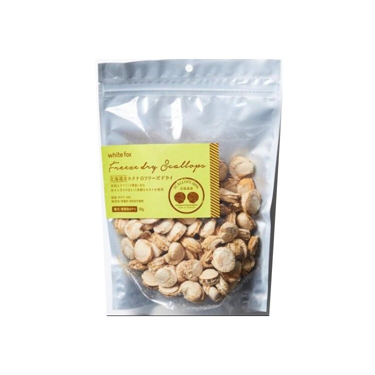 White Fox 犬貓用 北海道帆立貝凍乾 90g
