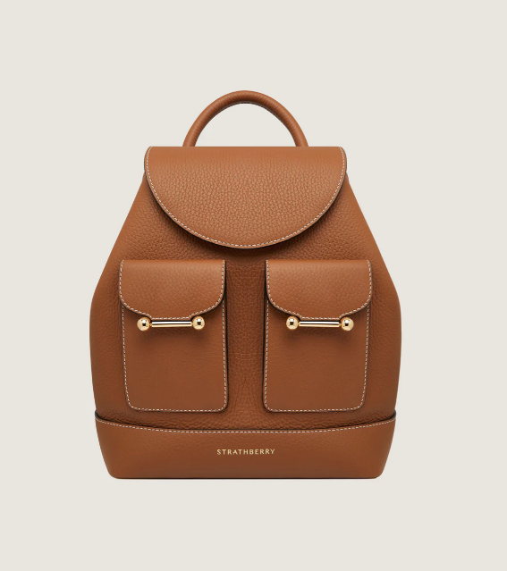 1SA0730-059 STRATHBERRY Osette Backpack Grain - Tan #20242-125-401-450 (B-BO-E)