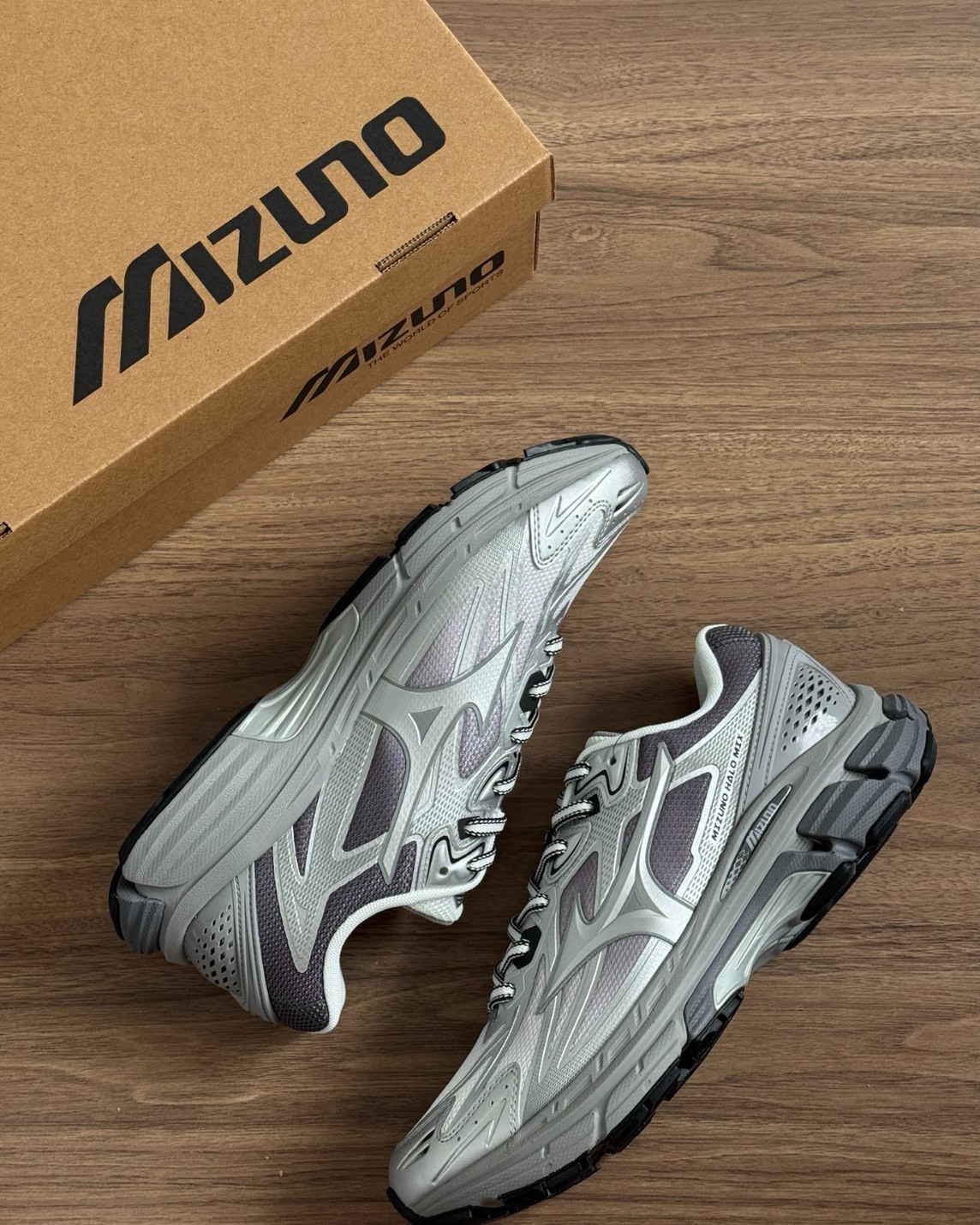 Mizuno 美津濃 Halo Mix 白灰 復古跑鞋 男女款 跑步鞋 低幫 防滑 減震 百搭日系潮鞋 July25