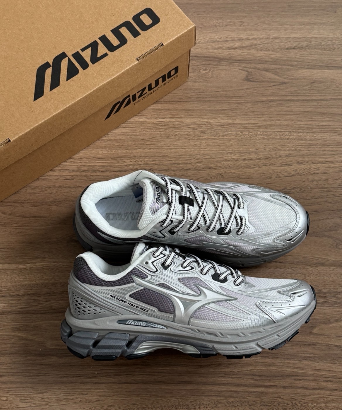 Mizuno 美津濃 Halo Mix 白灰 復古跑鞋 男女款 跑步鞋 低幫 防滑 減震 百搭日系潮鞋 July25