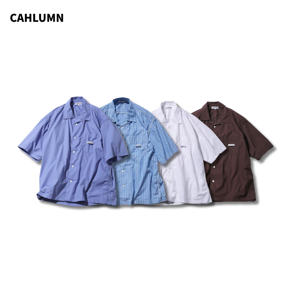 "代購" Cahlumn 雜誌款 襯衫 Magazine Pocket Chain Stitch Open Collar Shirt