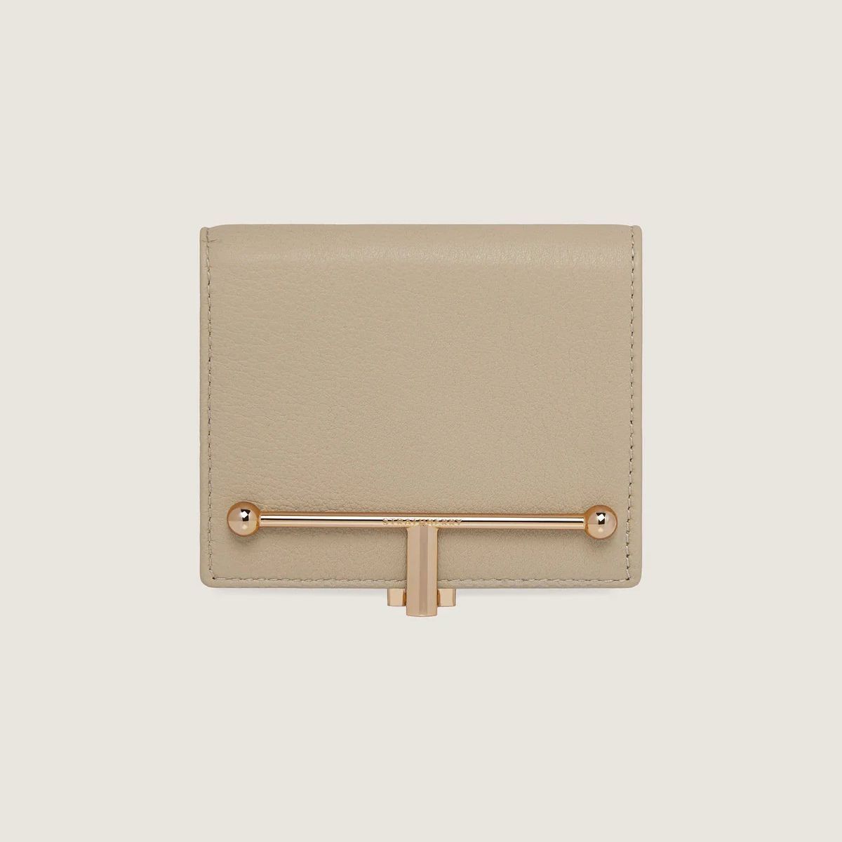 1SA0730-069 STRATHBERRY Melville Street Wallet Leather - Sand #20252-100-219-428 (B-BO-E)