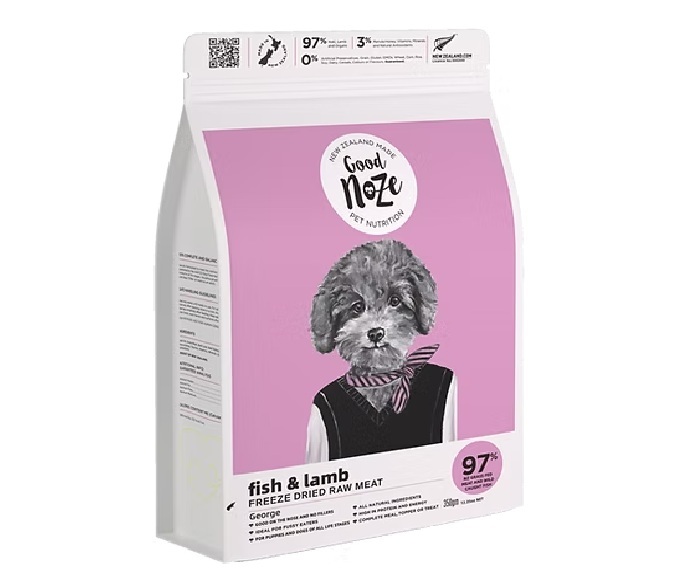 凍乾狗主食-藍鱈魚+羊肉 (350g)