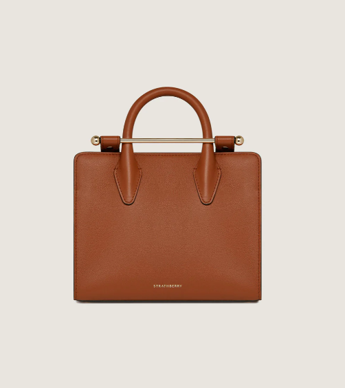 1SA0730-064 STRATHBERRY Mini Tote Leather - Chestnut #20241-100-150-455 (B-BO-E)