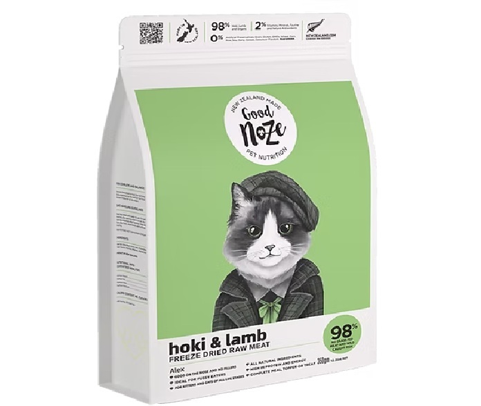 凍乾貓主食-藍鱈魚+羊肉 (350g)