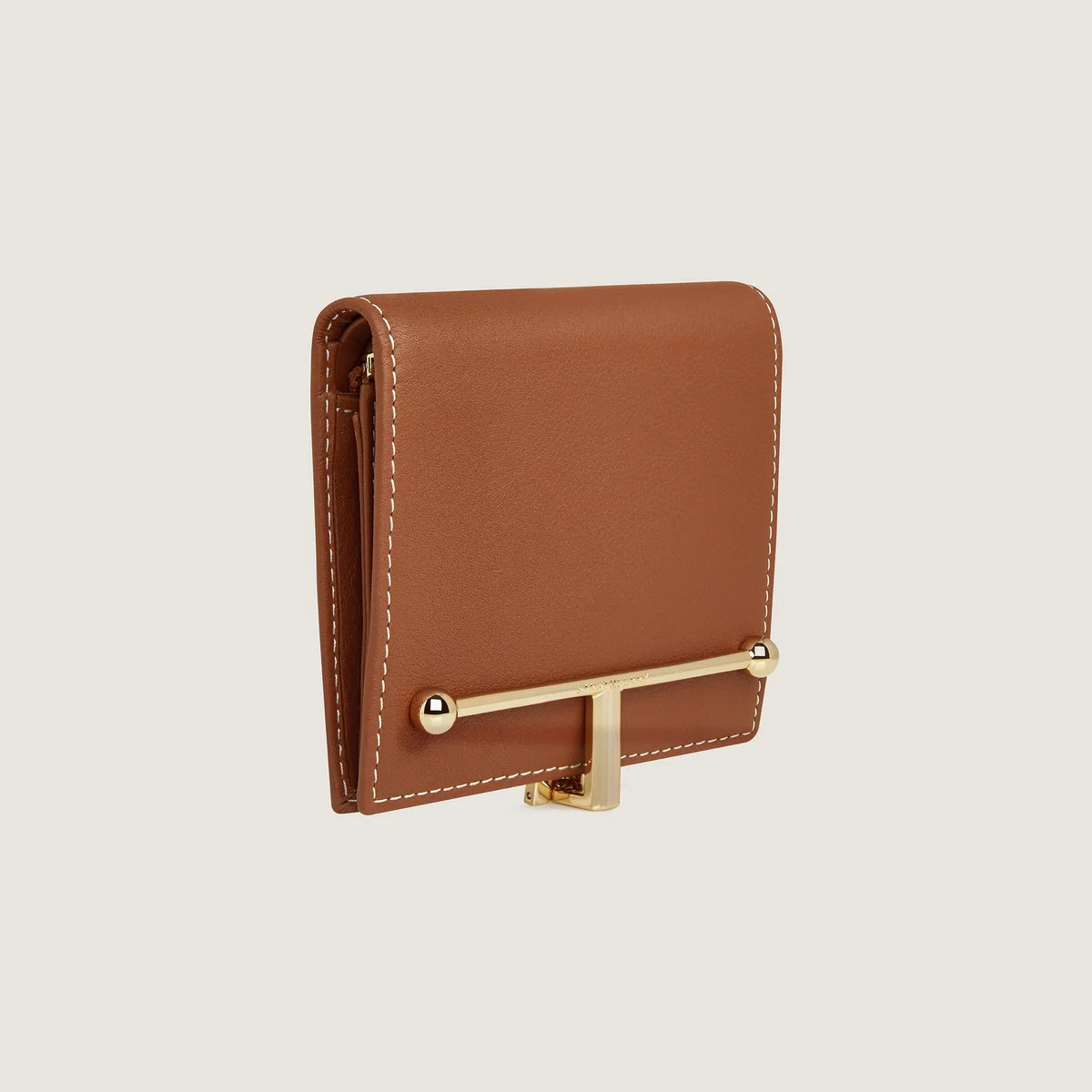 1SA0730-068 STRATHBERRY Melville Street Wallet Leather - Chestnut - Vanilla Stitch #20222-100-219-455 (B-EU-E)