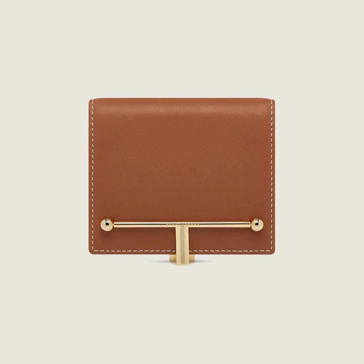 1SA0730-068 STRATHBERRY Melville Street Wallet Leather - Chestnut - Vanilla Stitch #20222-100-219-455 (B-EU-E)