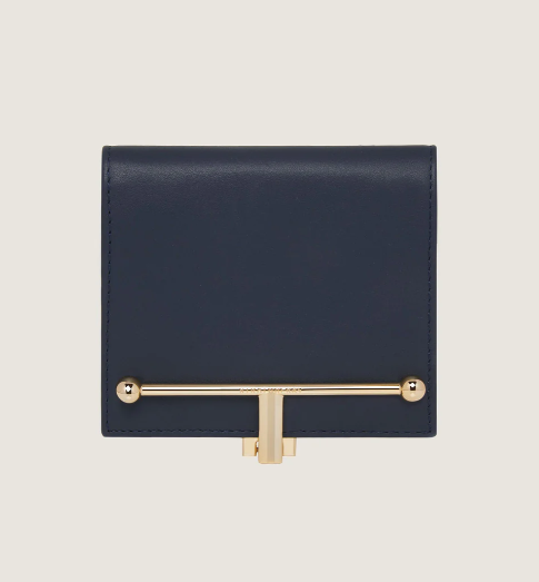 1SA0730-066 STRATHBERRY Melville Street Wallet Leather - Marine Blue #20252-008-219-137 (B-BO-E)