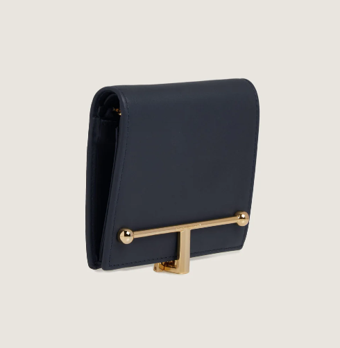 1SA0730-066 STRATHBERRY Melville Street Wallet Leather - Marine Blue #20252-008-219-137 (B-BO-E)