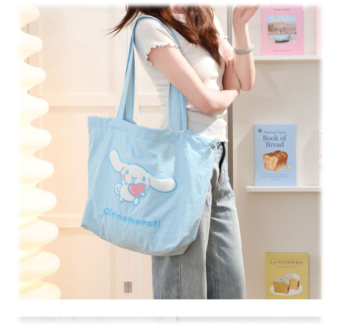 玉桂狗 Sanrio | 大容量購物袋 | 單肩包