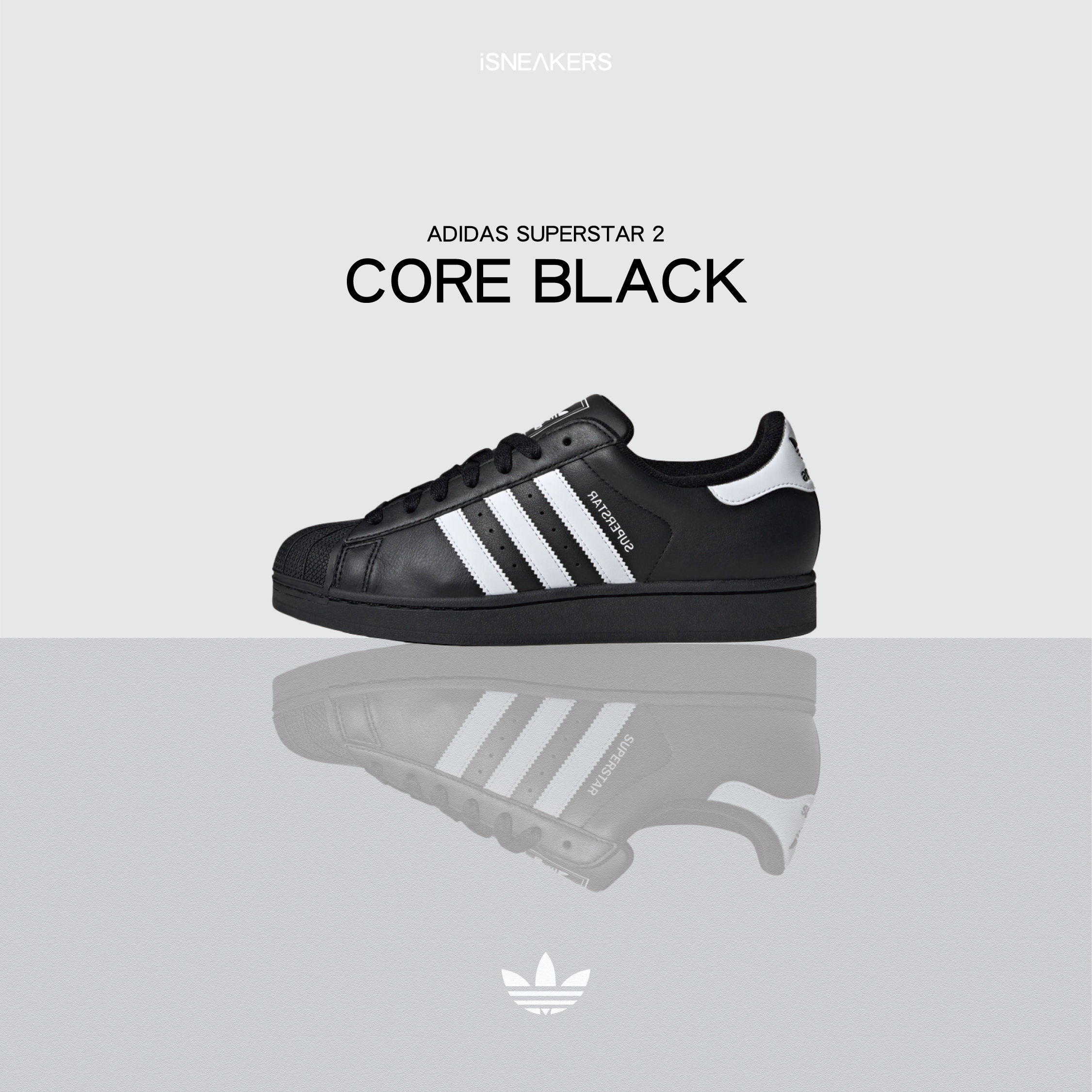 iSNEAKERS｜Adidas Superstar 2 "Core Black" 黑白貝殼鞋 JI0079