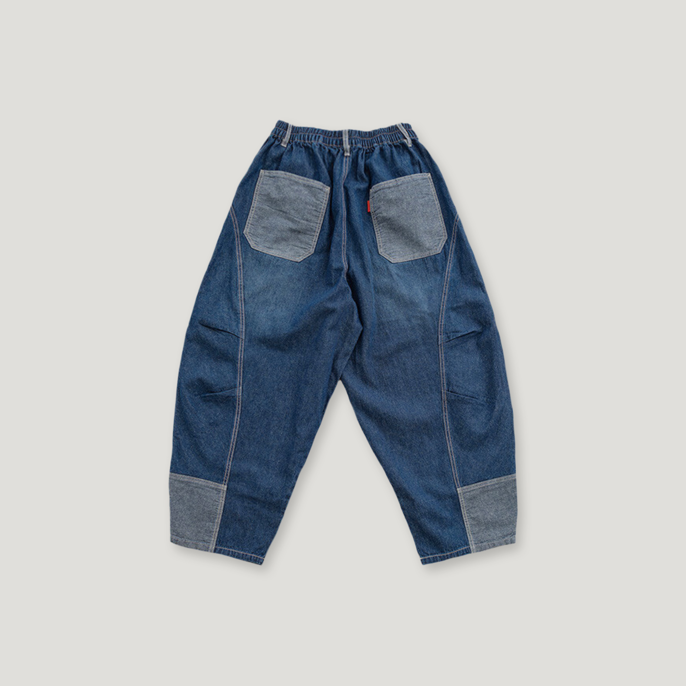 J.P.L. 高腰切替丹寧解構廓形褲 ╭ 2色 ╮