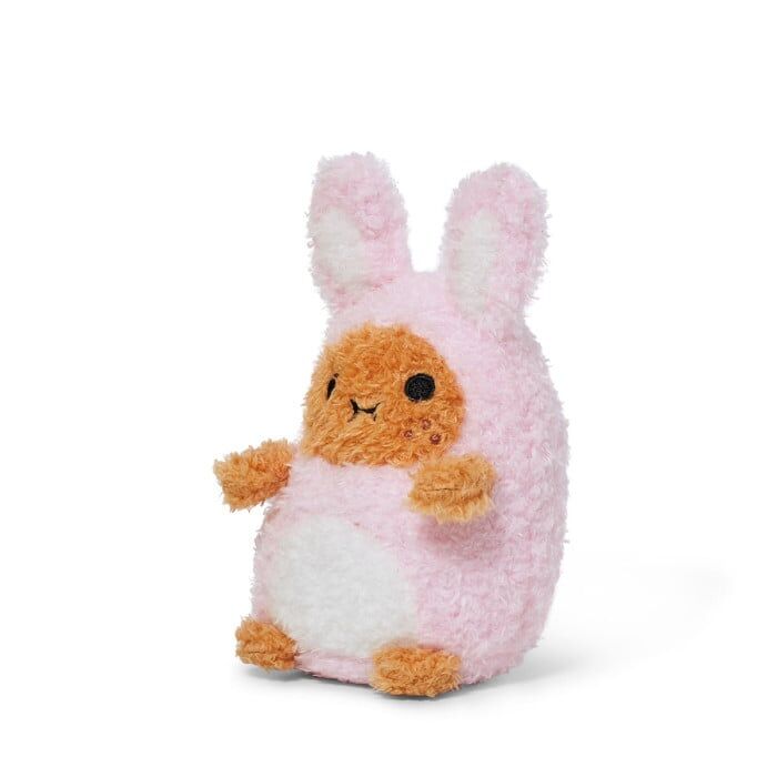 NOODOLL Pink Bunny Ricespud Mini Sitting Plush Toy