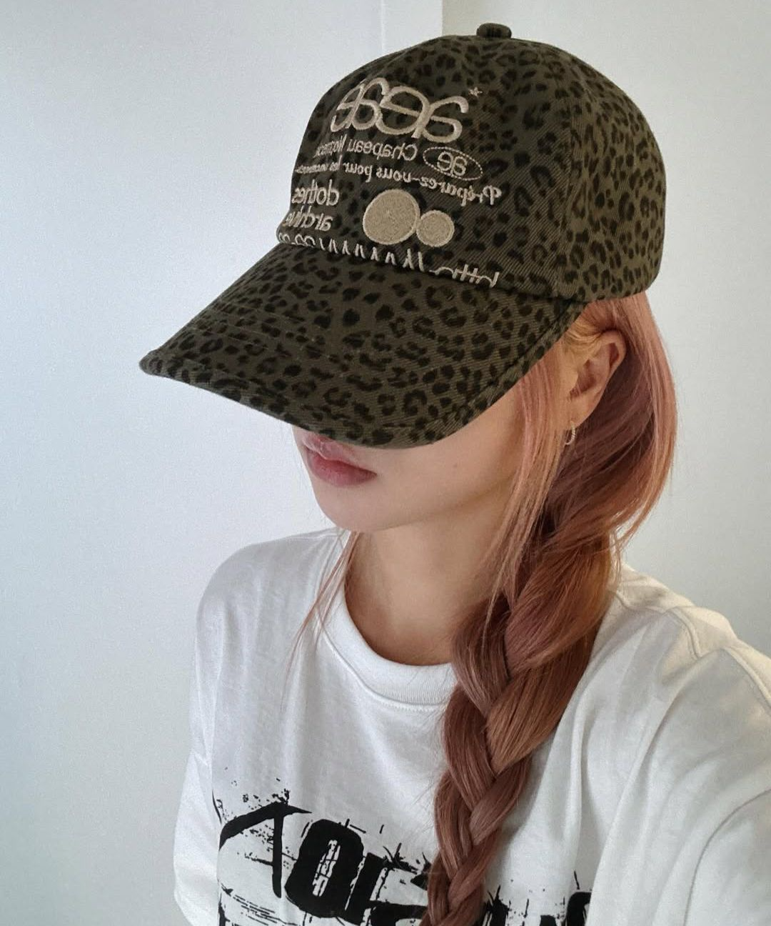 aeae 豹紋WEB LOGO LEOPARD CAP [KHAKI] 帽子