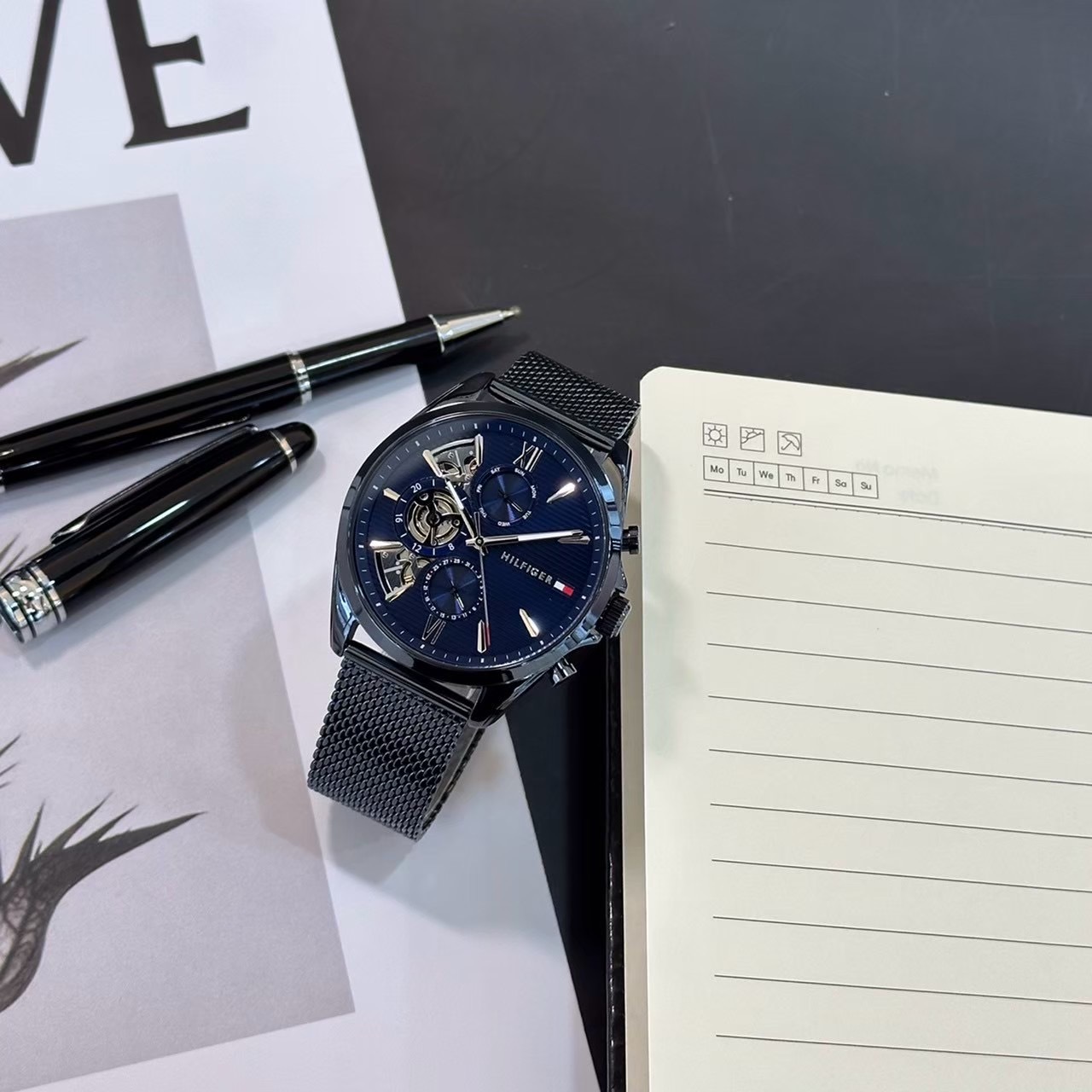 【Tommy Hilfiger】都會知性三眼男錶1710648 45mm 現代鐘錶