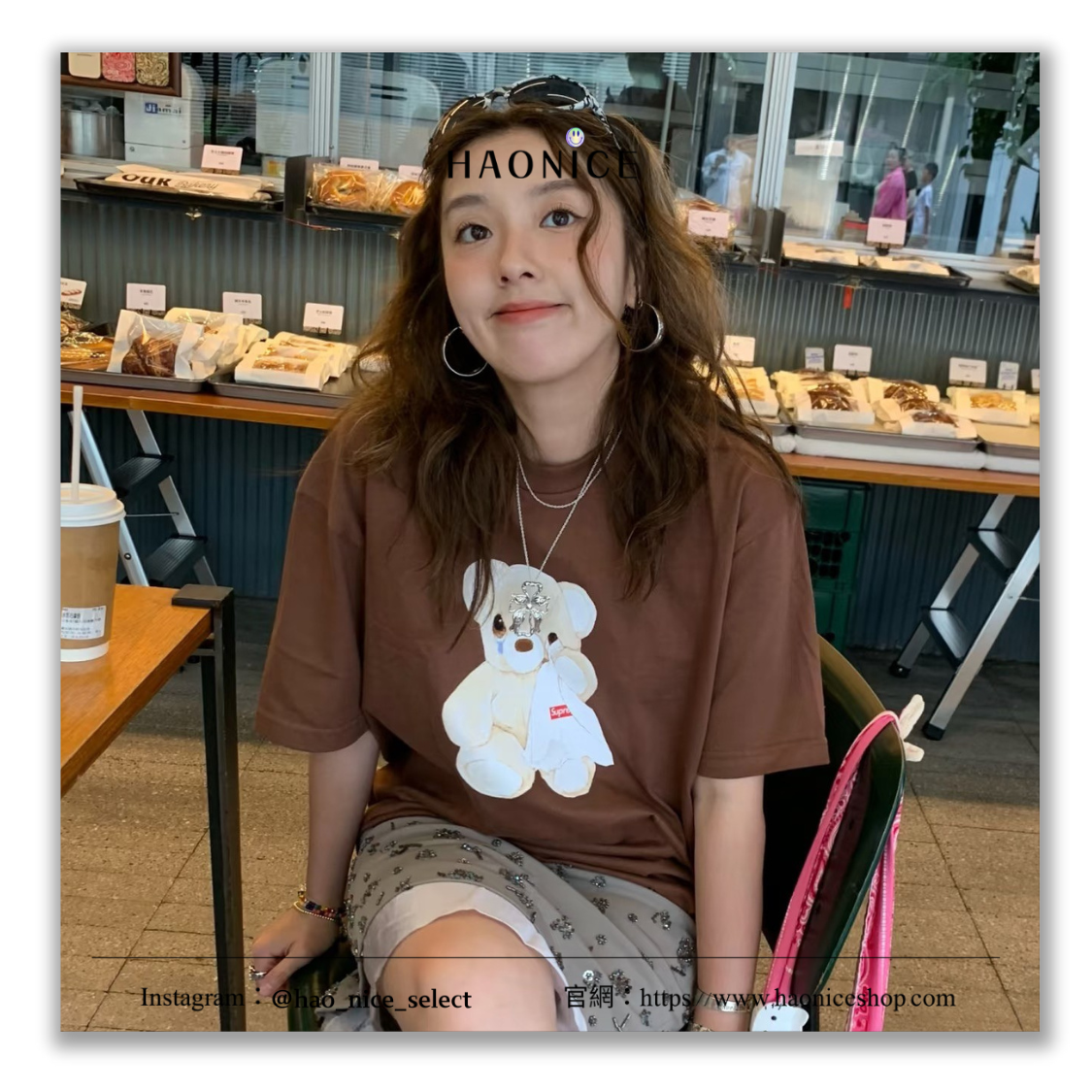 【HAO NICE】25SS夏季新品🔥美式潮牌🇺🇸 SUPREME 經典logo 小熊不哭 短袖 短T