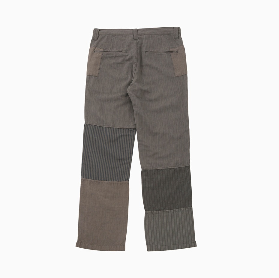 LAST PCS: VISVIM 2025 BRICOLAGE PANTS PATCHWORK - GREY SIZE 5 PRE ORDER ITEM (預訂中)