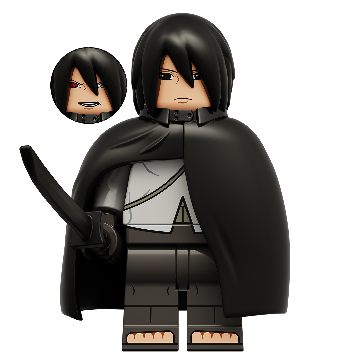 Naruto Sasuke Custom Minifigures Fit Lego KDL840 K2255
