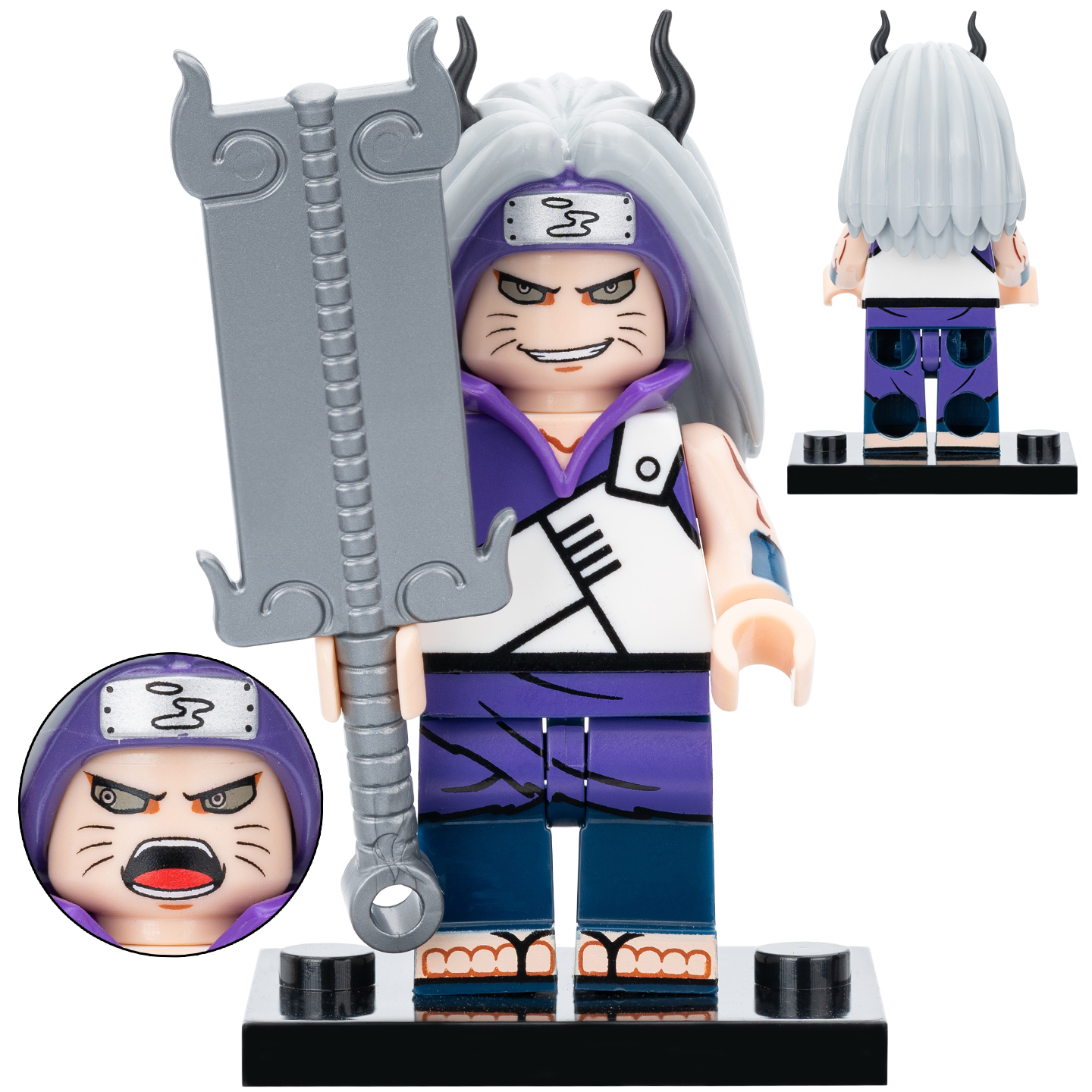 Naruto Silver Horn Custom Minifigures Fit Lego KDL840 K2257