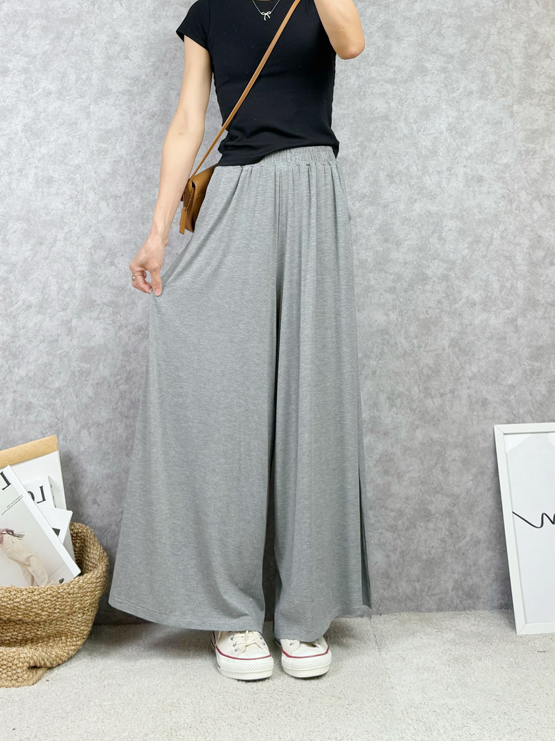 舒適穿出新高度♡ 給妳整天的好心情的親膚寬褲