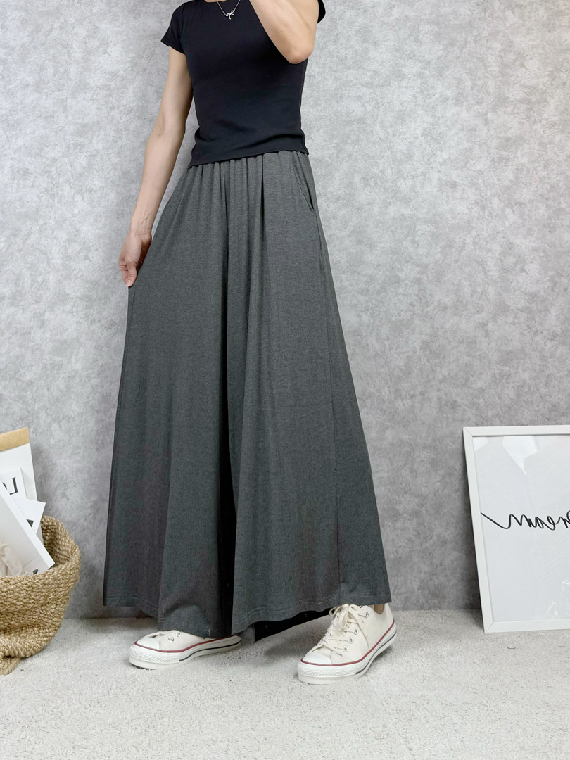 舒適穿出新高度♡ 給妳整天的好心情的親膚寬褲