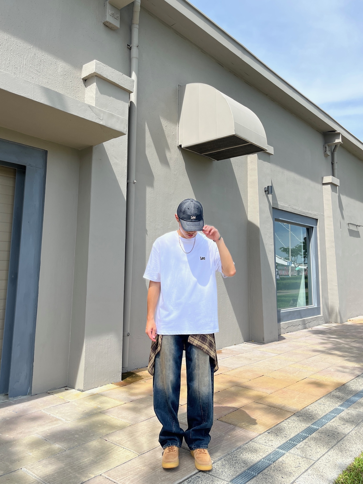 正韓 Baggy風 刷舊牛仔褲