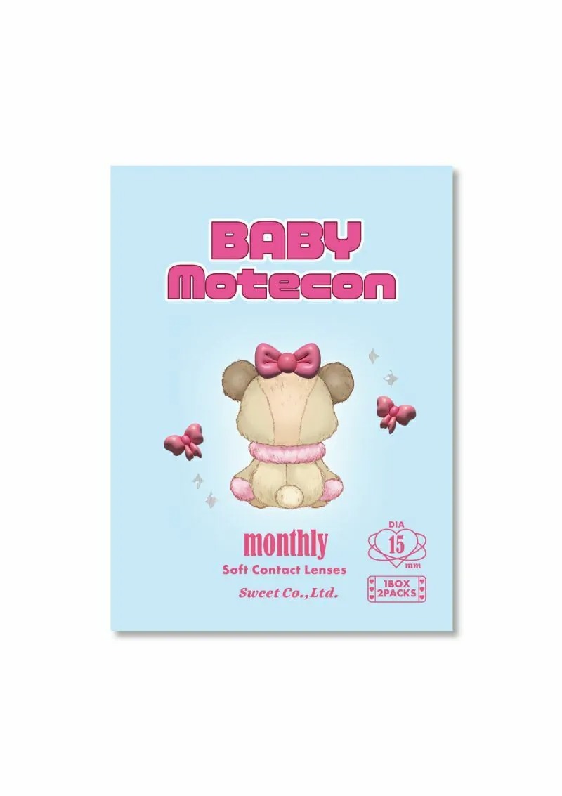 Baby Motecon 1 Month Baby Ribbon Gal｜月拋彩妝隱形眼鏡｜每盒2片
