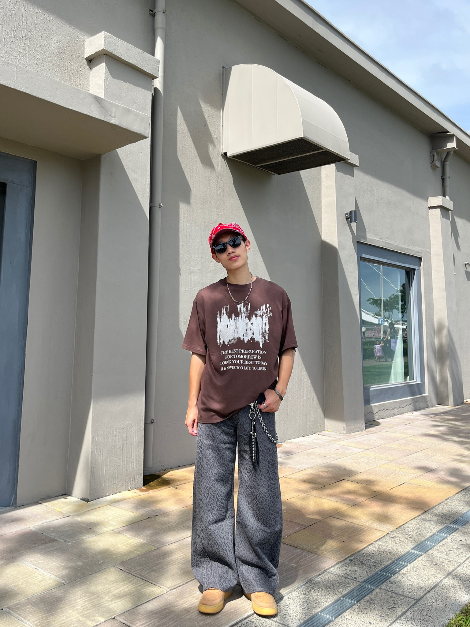 正韓 裂痕感英字短袖上衣 (3colors)