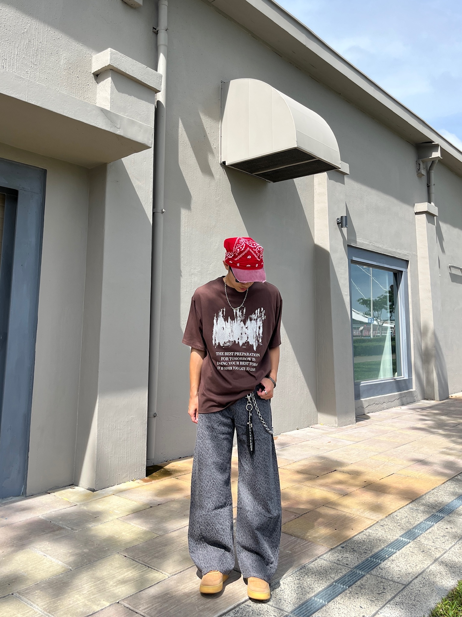 正韓 裂痕感英字短袖上衣 (3colors)